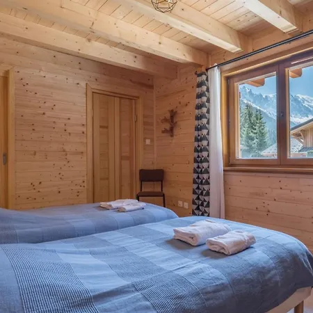 Chalet Spacieux Avec Vue Mont Blanc Sublime *